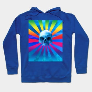 Blue ocean skull Hoodie